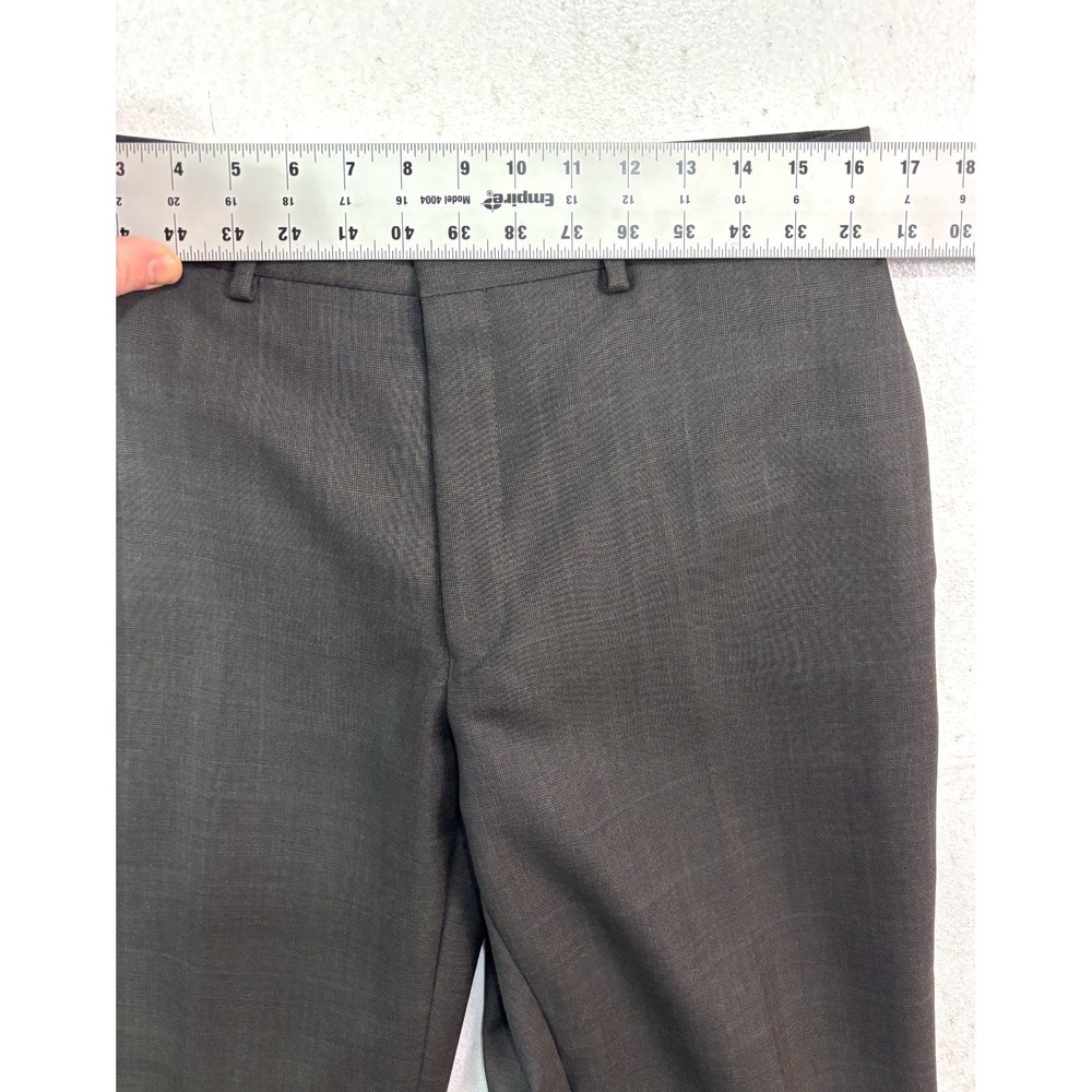 Joseph Abboud 40S 32x28 2pc Pant Suit Gray 100% Wool All Season Two Button - Picture 13 of 16